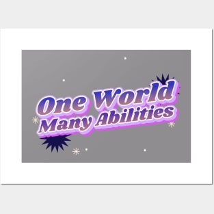 One World, Many Abilities Posters and Art